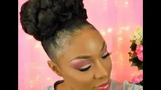 Bridal | Wedding | Goddess Updo | Hairstyle For Short Medium & Long Natural Hair
