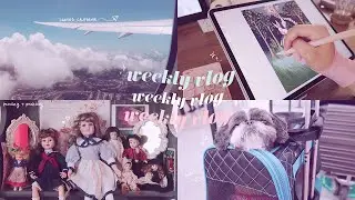 weekly vlog ✈️🇵🇹 moving to portugal, house tour, packing & drawing 🏠☁️