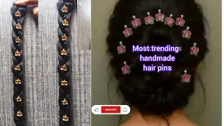Most trending handmade kunda hair pins making full vedio/#diy #trending #kundan #handmade #viral 