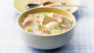 Классический морской суп из морепродуктов | Рецепт молочного календаря 2010 года