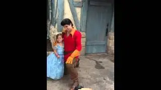 Daisy meets gaston at disney world orlando,