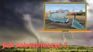 Tunel foliowy porwał wiatr