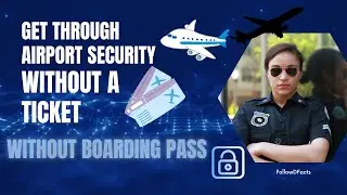 Get Through Airport Security Without Boarding Pass #airport #boardingpass #airportsecurity #travel