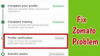 Fix Zomato Verification Pending Problem | Zomato id Verification Pending Problem Solution