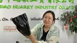Convenient Black Dog Poop Bags by HUAREY