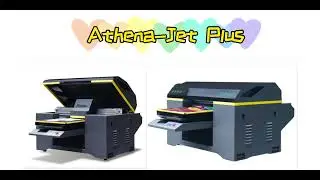 Focusinc Athena-Jet Plus a2 dtg printer printing on t-shirts with bright colors