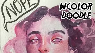 Nope // Watercolor Sketchbook Practice