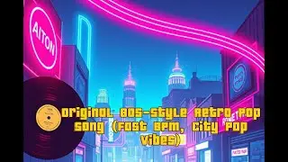 [Playlist] Original 80s-Style Retro Pop Song (Fast BPM, City Pop Vibes)