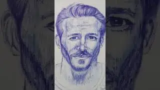 Ryan Reynolds 😁🤘😊.  #ryanreynolds #deadpool #freeguy #ballpensketch #adamproject