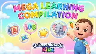Kids Learning Compilation | ABC, Numbers 1-100, Colors, Animals, Vegetables, Shapes & Flags for Kids