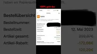 Temu 100&euro; Coupon code alles free/kostenlos