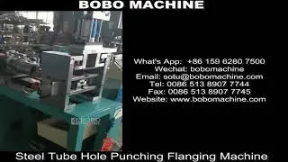 CNC Copper Steel Flute Tube Pipe Hole Punch Flang Machine for Fridge Manifold Pipes & Solar Heater
