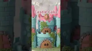Princess Crown Castle Cake 👑 🏰 👸                #castlecake #princesscake #crowncake #tiara cake