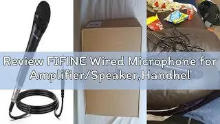 Review FIFINE Wired Microphone for Amplifier/Speaker,Handheld Dynamic Mic for DJ, Karaoke, Plug in M
