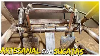 Pedais Feito de Sucatas e Material para quem está com pouca Grana kart Cross do Serralheiro Vinicius
