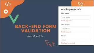 CRUD Tutorial #4 - Backend Form Validation with Laravel | Vue Js | Laravel 8