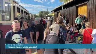 ÚZKOKOLEJKA SE VRÁTILA NA TRAŤ