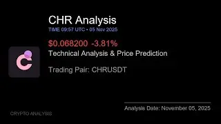 CHR (CHRUSDT) Technical Analysis - Price Prediction & Buy or Sell November 05, 2025