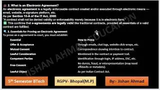 Proof of Electronic Agreements in Indian Law | Cyber Security | Lec 37