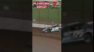 Hard Hit Into The Wall! #replay #racing #cars #fyp #racecars #dirttrackracing