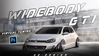 WideBody Volkswagen Golf-GTI Virtual Tuning Photoshop