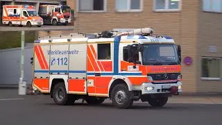 [ALARM FÜR DIE WERKFEUERWEHR!] Ausrücken HLF 20/16, WLF AB-W/S & RTW WF Salzgitter AG