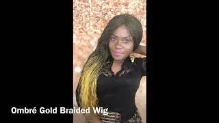 Ombre Gold Handmade Braided Hair Wig