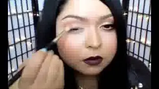 Look  Vermilion Bright Orange Eyes with extreme eyeliner