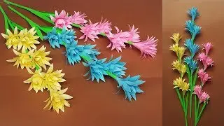 Make Beautiful Paper Stick Flower | DIY Hand Craft Ideas for Room Decor
