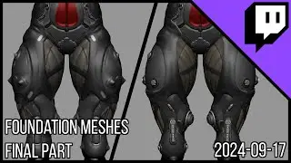3D Character Sculpting - Marco Plouffe's Twitch Stream of 2024-09-17 - Foundation Meshes Final
