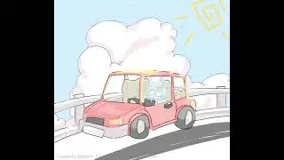 Sunday Drive - Pastel Car #timelapse by Kw3rty_K4tSWBG #speedpaint #whiteboardfox