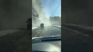 #snowhazard #newengland #winterdriving #beautiful #winter #snowdrive