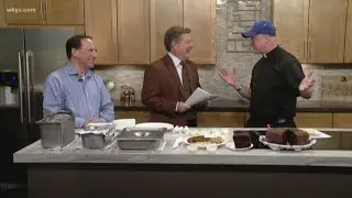 Mary Queen of Peace Catholic Church brings food for Fish Fry on Donovan Live