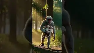 Monkey mother dead in jungle #monkey #monkeychildren#sadmonkey #jungle #innovation #inocentmonkey