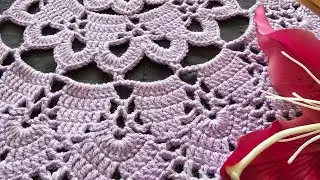Crochet Lace Pattern Tutorial | Perfect for Home Decoration #tutorial #doily #crochetworldcreations 