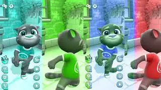 Talking Tom Cat Funny Moments Color Effect Video || My Talking Tom Ginger Colors effects video #tom2
