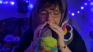 ASMR My first time trying acrylic nails! (Clacking, Tapping, Scratching, Whispers)