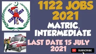 RESCUE 1122 JOBS PUNJAB 2021 || RESCUE JOBS 2021 || JOBS PURSUIT