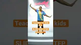 Teaching our kids the SLIDE AND STEP dance move.💃🏼🕺 #kidsvideo #kidslearning #kidsmusic