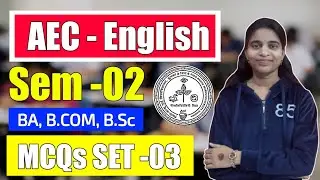 #Aec English 2nd semester skmu part 3 #sem 2 AEC English objective question #skmu dumka AEC English 