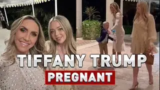 Rare photos of pregnant Tiffany Trump flanked by brother Barron at Mar-a-Lago Thanksgiving