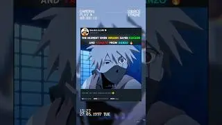 THE MOMENT WHEN HIRUZEN SAVED KAKASHI AND YAMATO FROM DANZO 🔥