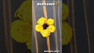 East DIY Crochet Sunflower 🌻 #sunflower #crochet #diy #easy #shorts #fyp #viral #ytshorts #yt