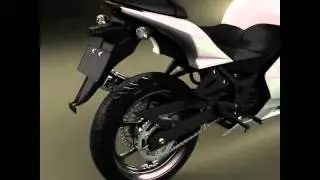 3D Model of Kawasaki Ninja 250R Sport Bike Review