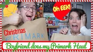 Boyfriend does my Christmas Primark Home Haul 2018