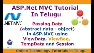 Asp.Net MVC Tutorial in Telugu - Passing objects in ASP.Net MVC - ViewData ViewBag TempData Session