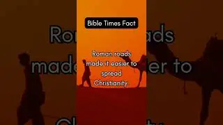 How Roman Roads Helped Spread Christianity | Bible Times Fact | See Caption #BibleStudy #RomanEmpire
