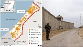 GAZA/ ISRAEL border # google earth # google Map
