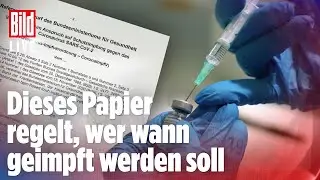 🔴  Die geheime Corona-Impf-Liste: Dieses Papier zeigt, wann du drankommst! | BILD LIVE