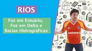 Rios: Foz em estu&aacute;rio, foz em delta e bacias hidrogr&aacute;ficas